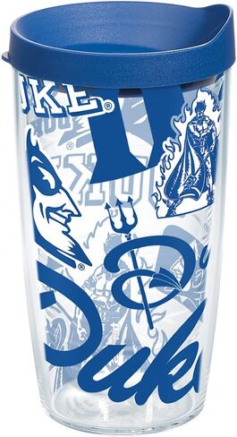 Tervis Made in USA Double Walled Duke University Blue Devils Insulated Tumbler Cup Keeps Drinks Cold & Hot, 16oz - No Lid, All Over in Kuwait