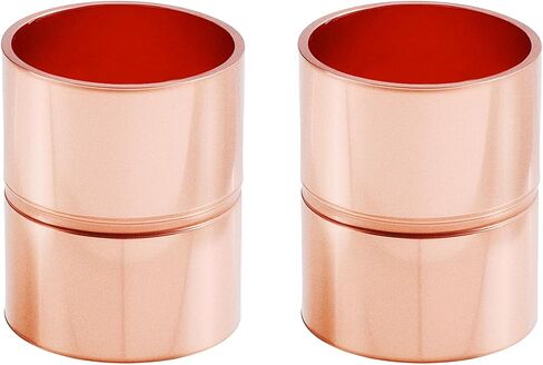 5 Pcs Straight Copper Pipe Fittings, 3/4 Inch Cupreous Coupling Fittings ID 19mm with wall thickness 0.9mm Copper Pipe for HVAC Cooling Equipmemnt, HVAC Fitting in Saudi Arabia
