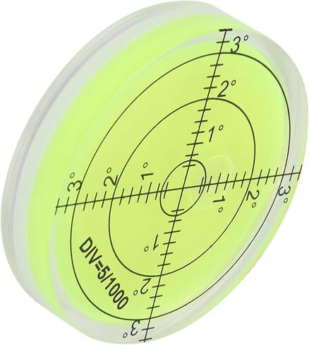 60mm Diameter Measuring Tool, Round Level Bubble with Scale, Crystal Clear Compact Level Tool for Camera Platform Balance, Ideal for Precision Measurement in Kuwait