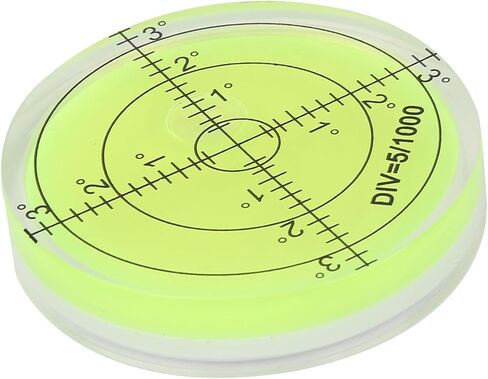 60mm Diameter Measuring Tool, Round Level Bubble with Scale, Crystal Clear Compact Level Tool for Camera Platform Balance, Ideal for Precision Measurement in Kuwait