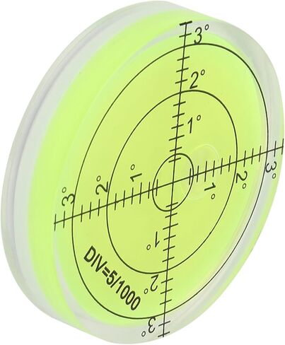 60mm Diameter Measuring Tool, Round Level Bubble with Scale, Crystal Clear Compact Level Tool for Camera Platform Balance, Ideal for Precision Measurement in Kuwait