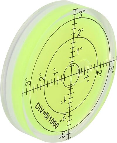 60mm Diameter Measuring Tool, Round Level Bubble with Scale, Crystal Clear Compact Level Tool for Camera Platform Balance, Ideal for Precision Measurement in Kuwait
