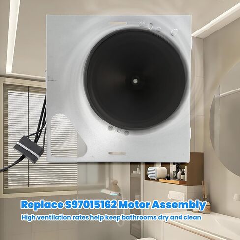 مجموعة محرك ASTROSYNC مناسبة لمروحة عادم الحمام Broan-NuTone مع مبيت 8 × 8-1/4 بوصة HD80L 678 679 763 DX50L Series 110 CFM / 4.0 Sones استبدال S97015162 in Kuwait