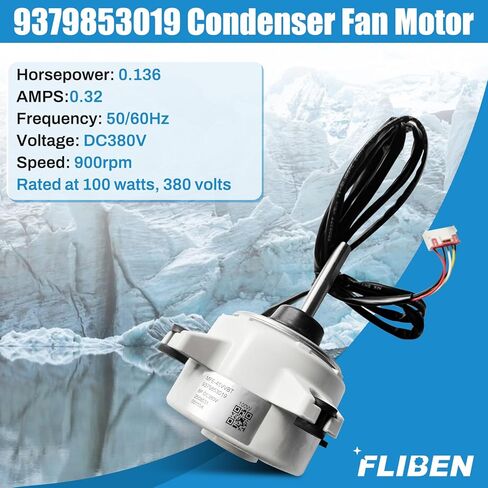 9379853019 Condenser Fan Motor Compatible with Mini Splits AC Systems Brushless DC, 100w, 380v,MFE-45VVT in Kuwait