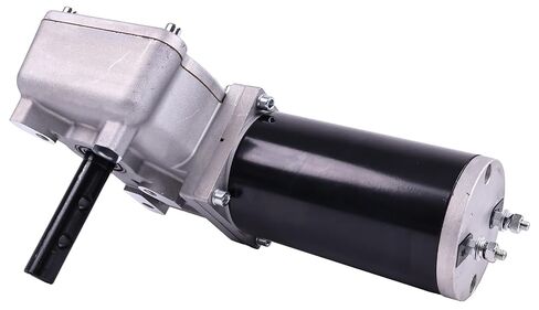 JZGRDN 12V 1.2 HP 40 RPM 90:1 900 Watt Dump Truck Roll Tarp Motor with Chrome Cover in Kuwait