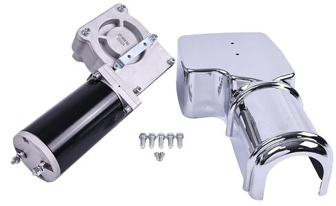 JZGRDN 12V 1.2 HP 40 RPM 90:1 900 Watt Dump Truck Roll Tarp Motor with Chrome Cover in Kuwait