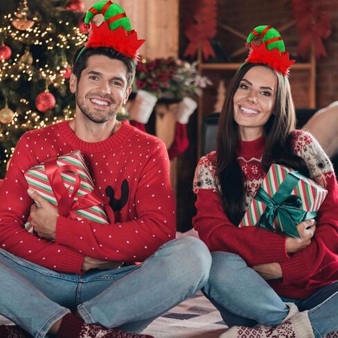 عصابة رأس شجرة عيد الميلاد من Jaciya للنساء والفتيات - إكسسوار شعر للعطلات الاحتفالية مع نجمة وبهرج in Saudi Arabia