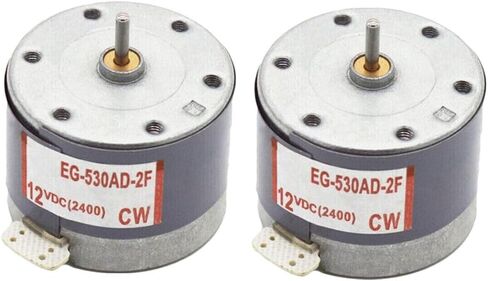 2Pcs 530 Motor DC 6V 9V 12V 2400RPM-EG-530AD-2B/2F Micro-motor CW/CCW DIY Parts (12v CCW) in Saudi Arabia