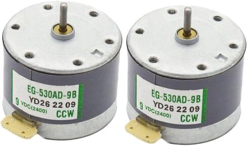 2Pcs 530 Motor DC 6V 9V 12V 2400RPM-EG-530AD-2B/2F Micro-motor CW/CCW DIY Parts (12v CCW) in Saudi Arabia