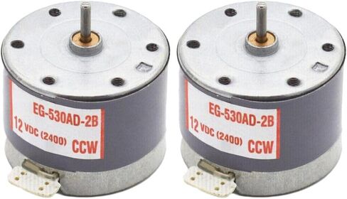 2Pcs 530 Motor DC 6V 9V 12V 2400RPM-EG-530AD-2B/2F Micro-motor CW/CCW DIY Parts (12v CCW) in Saudi Arabia