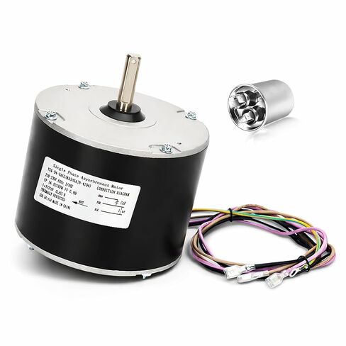 MOT18688 Condenser Fan Motor 1/8 HP 208-230V 825 RPM Replacement for Trane, Replaces MOT12215, MOT12004, MOT10514, HVAC Fan Motor in Kuwait