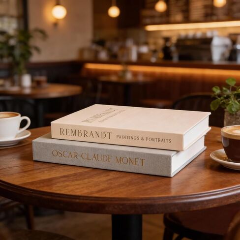 Decorative Books Set of 2 - Aesthetic Faux Book Storage Box for Coffee Table Decor Photo & Keepsake Organizer Modern Home Accent in Saudi Arabia