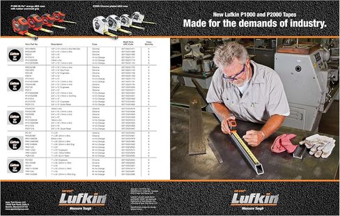 Lufkin P2133D Power Return Engineer's Tape, 1-Inch by 33-Feet, Chrome in Kuwait