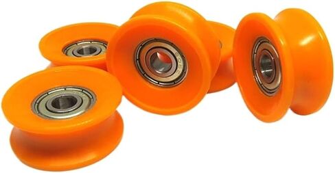 4 Pieces 6x30x13 POM Coated U-Shaped Pulley BSU60630-13 POM U-Shaped Bearing 30mm Diameter Plastic Roller 6 * 30 * 13 in Kuwait