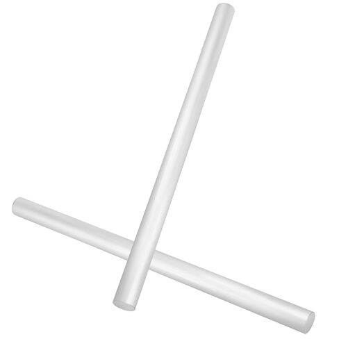 HEIHAK2 Pcs 25x430mm (1x 17 inch) Aluminum Rods, 6061 T6511 Solid Mill Stock Aluminum Round Bar in Kuwait