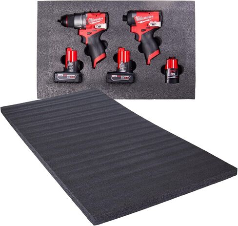 Econo Foam ™ رغوة ذات طبقات سوداء مقاس 24 بوصة × 48 بوصة لمشاريع كايزن (57 مم - 2-1/4، أسود) in Kuwait