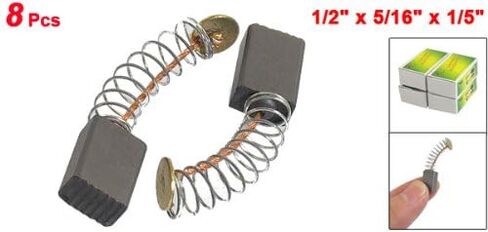 uxcell 8 Pcs Spring Type Electric Planer Motor Carbon Brushes 1/2" x 5/16" x 1/5" in Kuwait