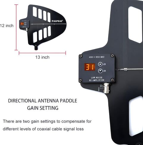AMP-925L 10 Channels UHF Wireless Antenna Distribution System,8 Outputs +2 Cascade Ports,Wireless Microphone Antenna Amplifier/Signal Amplifier,Active Directional Antenna Paddle in Kuwait