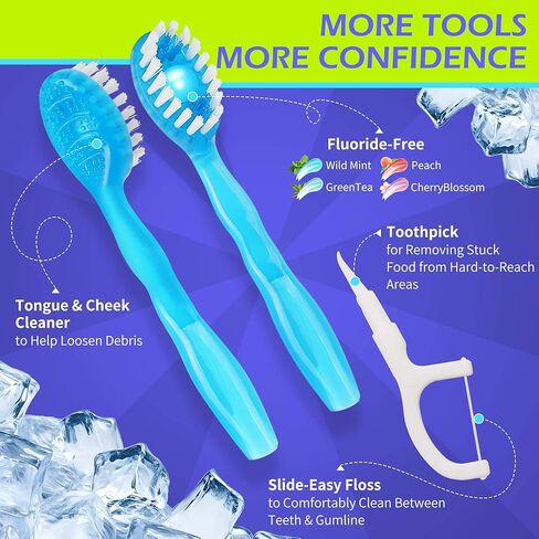 40 Pack Prepasted Mini Disposable Toothbrushes - No Water Travel Toothbrush with Built-in Greentea Bead for Hotel Camping Flight Car Guest Use - 10ct per Portable Case Essentials for Women Men Kids in Saudi Arabia