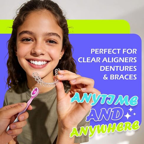 40 Pack Prepasted Mini Disposable Toothbrushes - No Water Travel Toothbrush with Built-in Greentea Bead for Hotel Camping Flight Car Guest Use - 10ct per Portable Case Essentials for Women Men Kids in Saudi Arabia