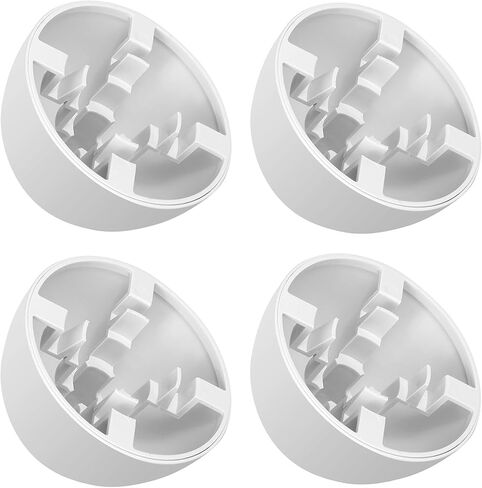 غطاء تنفيس PVC لأنابيب فتحات مداخن الفرن، 4 عبوات غطاء تنفيس عادم الفرن يناسب أنابيب 1.5 بوصة 2 بوصة 3 بوصة ويحافظ على الحيوانات الصغيرة والثلوج المطرية خارج مخرج عادم السقف، أغطية أنابيب نصف كروية بيضاء in Kuwait