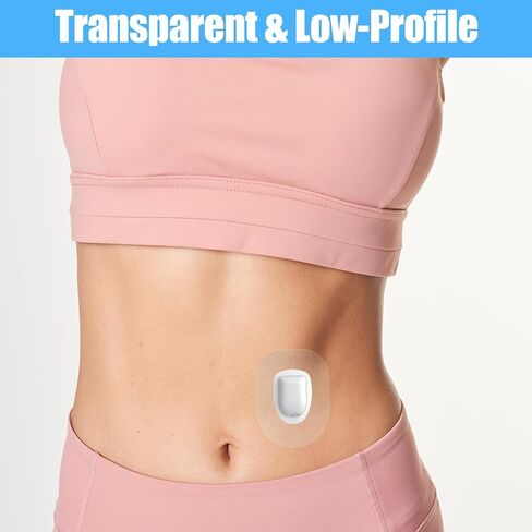 60 حزمة من الرقع الزائدة المتوافقة مع Omnipod 5، أغطية مستشعرات لاصقة مقاومة للماء والعرق للاستخدام مع Omnipod 5، لا تسبب الحساسية وخالية من اللاتكس، تدوم طويلاً، شفافة in Kuwait