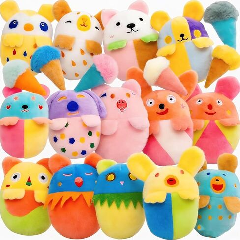 20 Pack Puppy Squeaky Dog Toys Set Plush Puppies,Cute Chew Pets Dog Toy with Squeakers for Small Dogs Playtime in Saudi Arabia