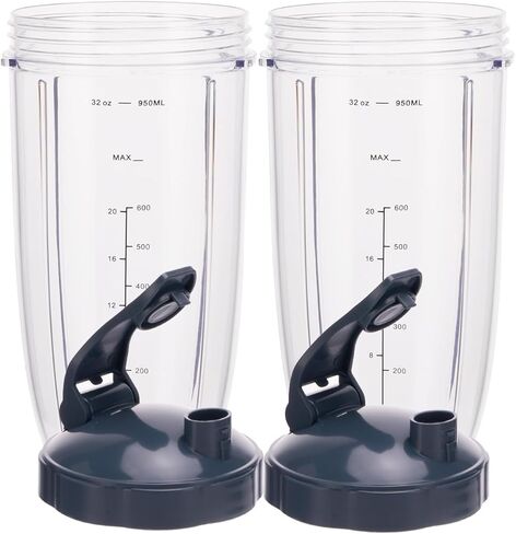 [ترقية] أكواب خلاط بديلة بوزن 24oz مع أجزاء شفاه متوافقة مع خلاط Nutribullet 600w و900w in Kuwait