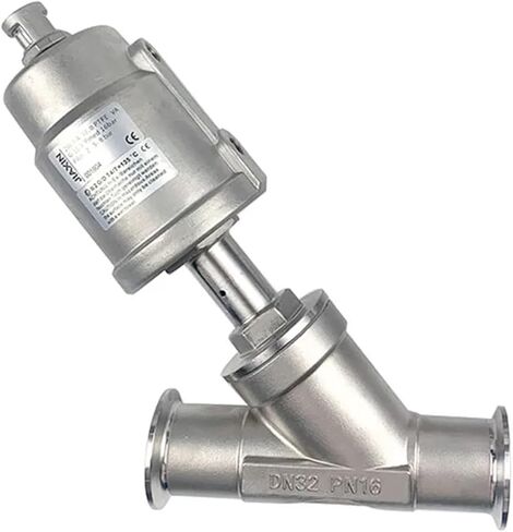 DN32 الفولاذ المقاوم للصدأ هوائي سريع التثبيت صمام مقعد زاوية مغلق عادة صمام مقعد PTFE الختم (مغلق مفرد التمثيل) in Kuwait