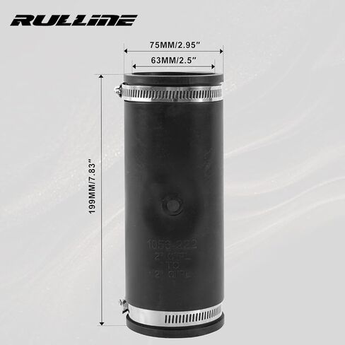 RULLINE وصلة أنابيب مرنة من 2 إلى 2 بوصة موصل طويل للغاية للحديد الزهر PVC الصلب وأنابيب الرصاص الثقيلة إصلاح المجاري والصرف XL 1056-222 in Saudi Arabia