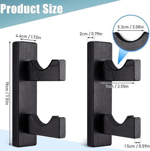 Bow Rack Wall Mount Wooden, Bow Hanger, Bow Rack Wall Mount, Bow Organizer Wooden, Universal Bow Holder, Archery Accessories Bow Longbow Shop Display Bow - Not Bow (Two layers) in Saudi Arabia