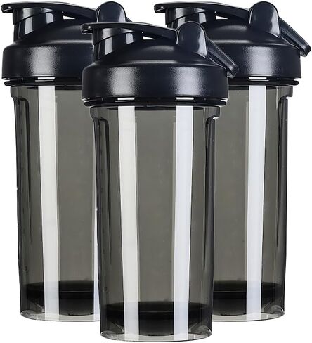 Custom Plastic Shaker Bottles with Wire Whisk Personalized Shaker Cups with Your Own Logo Name Sports Water Bottle Leak Proof Cup for Protein Mixes, PureBlack-Only One in Saudi Arabia