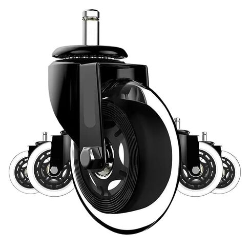 5 Pieces/Batch 3-inch M11*22mm electrophoretic PU Wheel/Swivel Chair Wheel/Office Chair Wheel/Polyurethane Caster in Saudi Arabia
