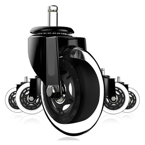 5 Pieces/Batch 3-inch M11*22mm electrophoretic PU Wheel/Swivel Chair Wheel/Office Chair Wheel/Polyurethane Caster in Saudi Arabia