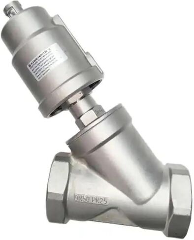 DN50 304 الفولاذ المقاوم للصدأ صمام مقعد هوائي 16bar للبخار زيت الغاز عادة مغلقة زاوية مقعد صمام هوائي in Saudi Arabia
