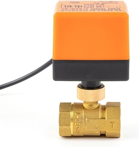 1 قطعة صمام كروي مزود بمحرك ثلاثة أسلاك اثنين التحكم AC220V 3-سلك 2 نقطة DN15 4N التحكم مصغرة النحاس صمام الكرة الكهربائية in Kuwait