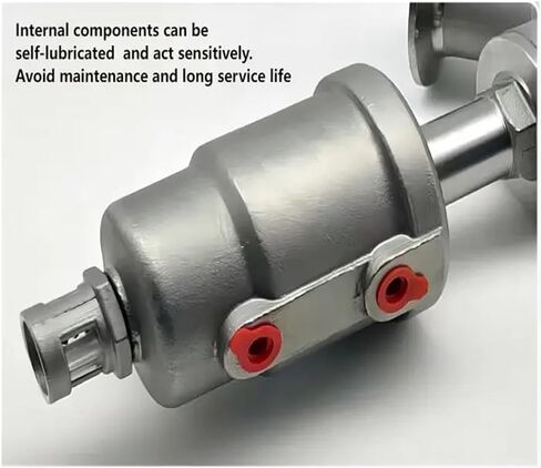 DN15 Stainless Steel Pneumatic Flange Angle Seat Valve High Temperature Resistant Corrosion Steam Y Type Cut Off Valve in Saudi Arabia