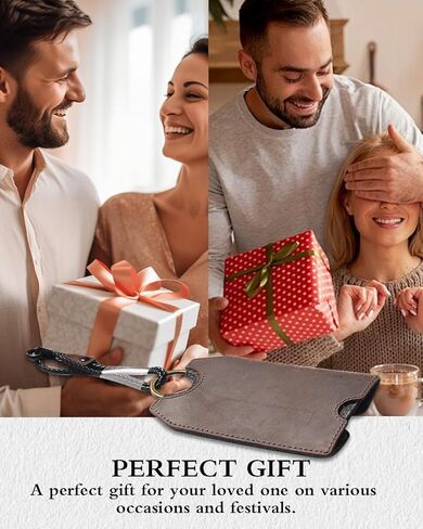 1 PCS Black Leather Luggage Tag,Airtag Luggage Tag Holder for Suitcases with String & Metal Ring,Mens Bag Tag Travel Tags with Protect Cover in Saudi Arabia