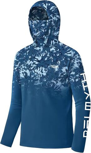 Palmyth Boys UPF 50+ Fishing Sun Hoodie with Integrated Face Mask Sun Protection Quick-Dry Youth Long Sleeve Shirt in Saudi Arabia