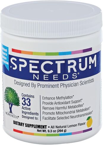 SpectrumNeeds® من NeuroNeeds - دعم غذائي شامل مع 33 مكونًا نشطًا لنكهة التوت الصحية بشكل عام in Kuwait