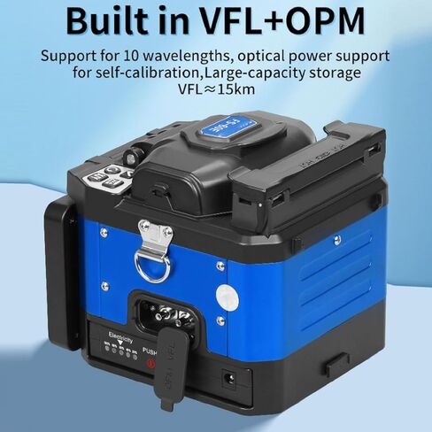 Luocute Fiber Splicer، جهاز ربط الألياف الضوئية اليدوي الكامل شبه التلقائي من الألياف الضوئية مع شاشة لمس سعوية 5 بوصة، 6 محرك محاذاة تلقائية لـ FTTH MM DS NZDS (قابس أمريكي AC100-240V) in Kuwait