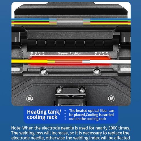 Luocute Fiber Splicer، جهاز ربط الألياف الضوئية اليدوي الكامل شبه التلقائي من الألياف الضوئية مع شاشة لمس سعوية 5 بوصة، 6 محرك محاذاة تلقائية لـ FTTH MM DS NZDS (قابس أمريكي AC100-240V) in Kuwait