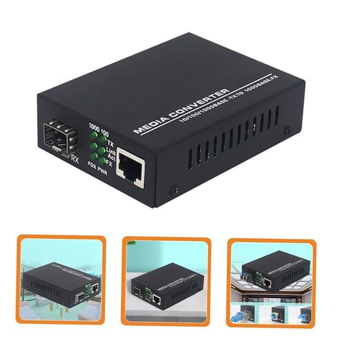 محول الألياف البصرية إلى إيثرنت من Tofficu جيجابت Sfp إلى محول الوسائط من الألياف إلى استهلاك منخفض للطاقة متوافق مع وحدات بصرية متعددة in Kuwait