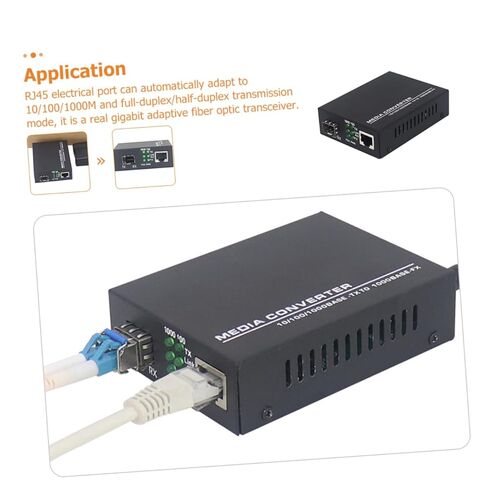 محول الألياف البصرية إلى إيثرنت من Tofficu جيجابت Sfp إلى محول الوسائط من الألياف إلى استهلاك منخفض للطاقة متوافق مع وحدات بصرية متعددة in Kuwait