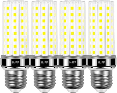 HJFF 4pcs LED Light Bulb 200w Equivalent 2500 Lumen 6000K Cool Daylight White 20W E26/E27 Base Non-dimmable Ceiling Fan Led Light Bulb for Home Garage Warehouse Indoor Outdoor Led Corn Bulb in Kuwait