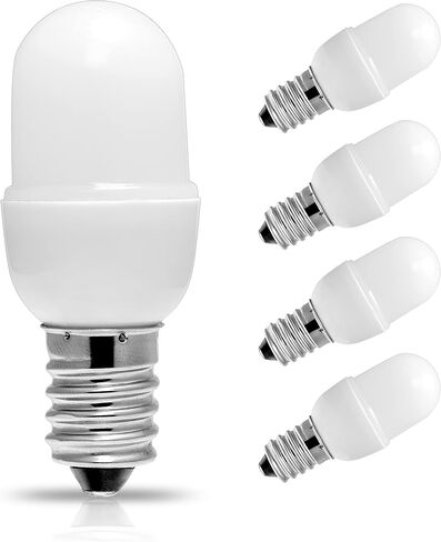 لمبة إضاءة ليلية، [4 عبوات] 15 وات LED لمبة إضاءة ليلية مكافئة، مصابيح LED 1.5 وات C7 S6، قاعدة شمعدان صغيرة E12، أبيض دافئ 3000 كلفن LED، ضوء صغير 150 لومن لمصباح الملح في غرفة النوم in Kuwait