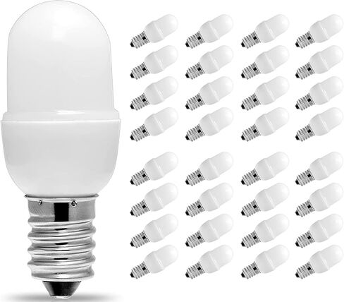 لمبة إضاءة ليلية، [4 عبوات] 15 وات LED لمبة إضاءة ليلية مكافئة، مصابيح LED 1.5 وات C7 S6، قاعدة شمعدان صغيرة E12، أبيض دافئ 3000 كلفن LED، ضوء صغير 150 لومن لمصباح الملح في غرفة النوم in Kuwait