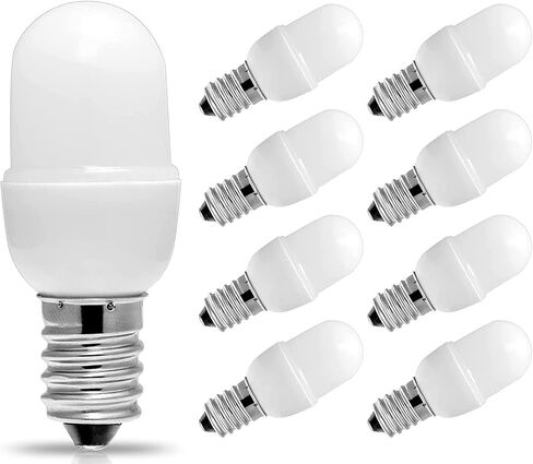 لمبة إضاءة ليلية، [4 عبوات] 15 وات LED لمبة إضاءة ليلية مكافئة، مصابيح LED 1.5 وات C7 S6، قاعدة شمعدان صغيرة E12، أبيض دافئ 3000 كلفن LED، ضوء صغير 150 لومن لمصباح الملح في غرفة النوم in Kuwait