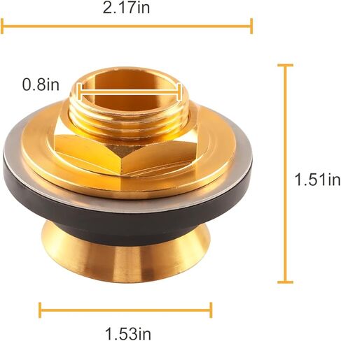 40131 Brass Closet 1-3/4″ Spud Compatible with EZ-FLO, Upgraded Urinal Spud Plumbing Fitting for Urinals, Brass Material in Kuwait