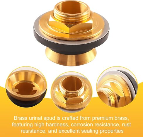 40131 Brass Closet 1-3/4″ Spud Compatible with EZ-FLO, Upgraded Urinal Spud Plumbing Fitting for Urinals, Brass Material in Kuwait
